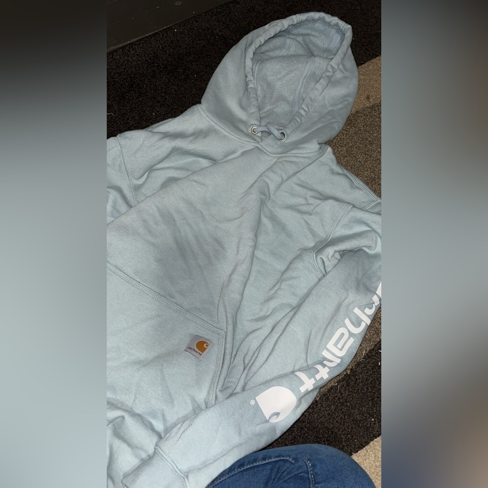 Men’s Medium Light Blue Carhartt Hoodie